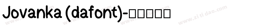 Jovanka (dafont)字体转换